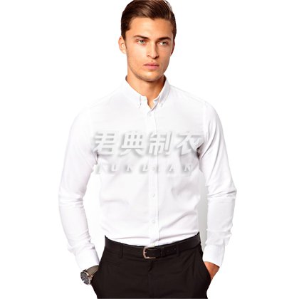 经典时尚商务白色衬衫