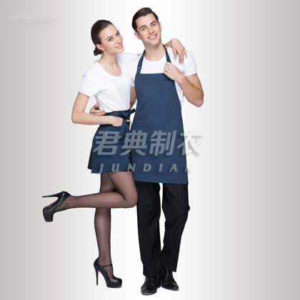 藏蓝色广告宣传活动围裙