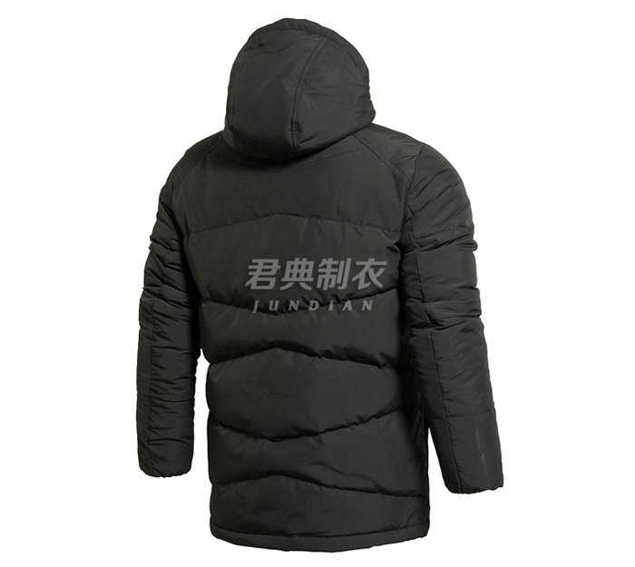 黑色长款羽绒服5（北京羽绒服定做）