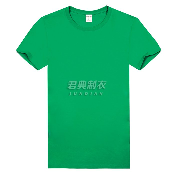 草绿色精梳棉文化衫
