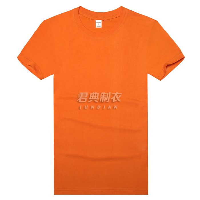 橘色莱卡棉T恤